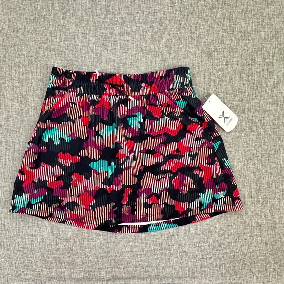 NEW! Xersion Little & Big Girls Skort Medium 10/12‎ Pockets Skirt Multicolor $34 - Picture 1 of 10